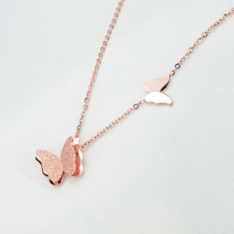 Nữ Trang ESME ES155 Dây Chuyền Cao Cấp (Vàng Hồng)