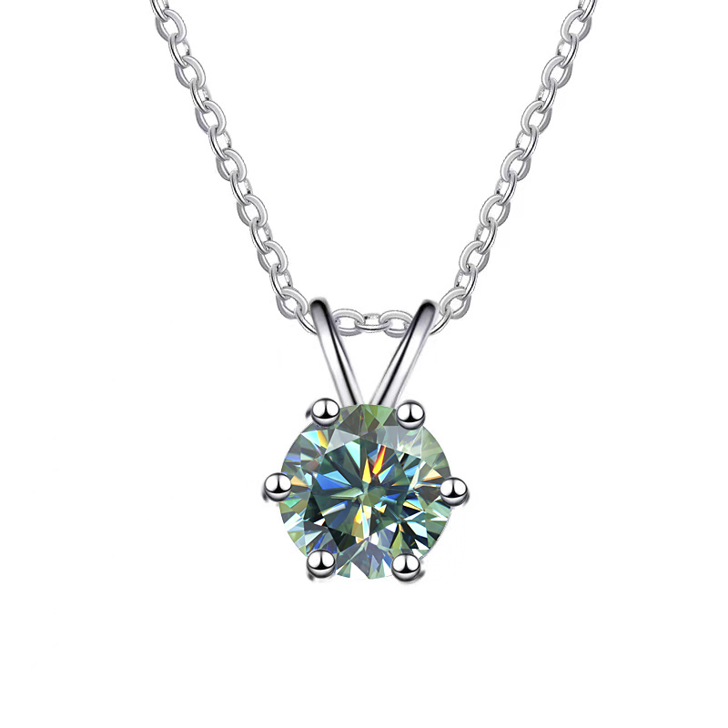 Dây Chuyền ESME ES291 Kim Cương Đá Moissanite Bạc 925 Xi Kim 5 lớp (3 Màu)