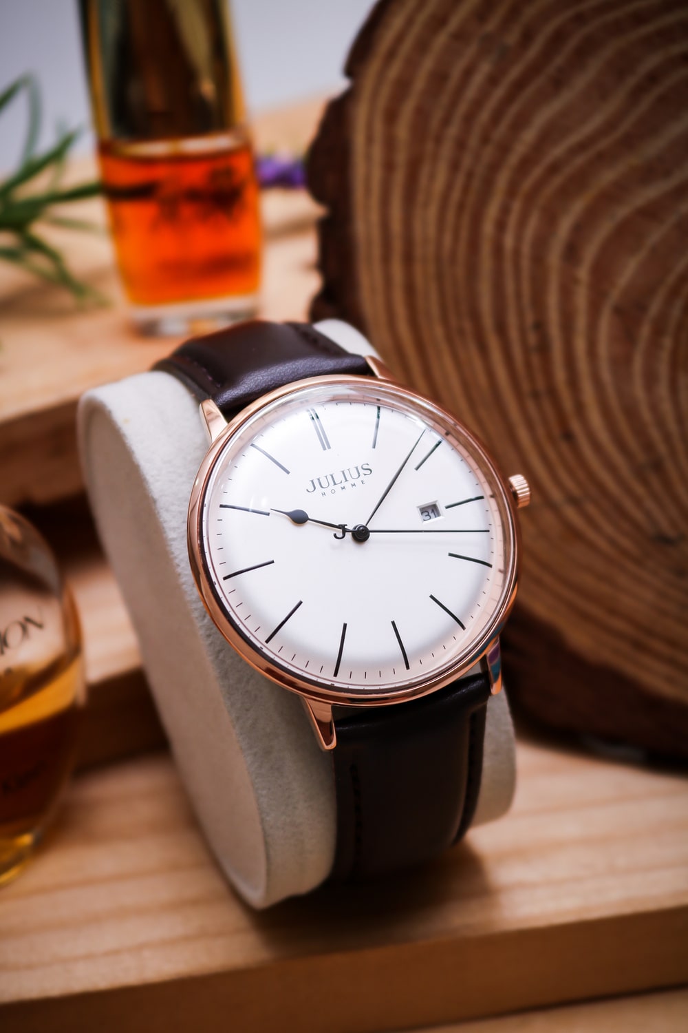 Đồng Hồ Nam JAH-130 Julius Hàn Quốc Dây Da ( 3 Màu)