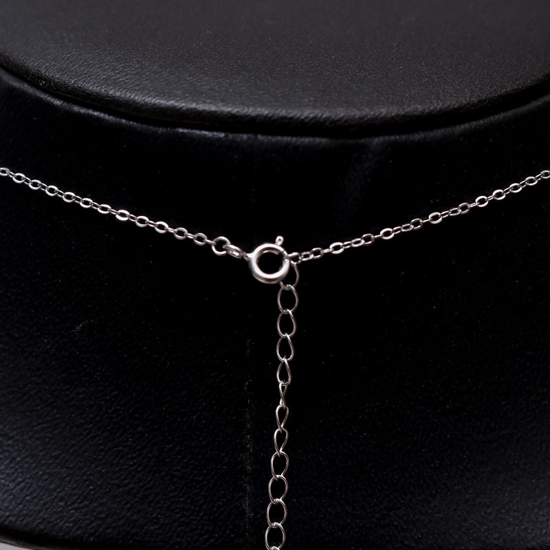 Dây Chuyền ESME ES171AKC Kim Cương Đá Moissanite Bạc 925 Xi Kim 5 lớp