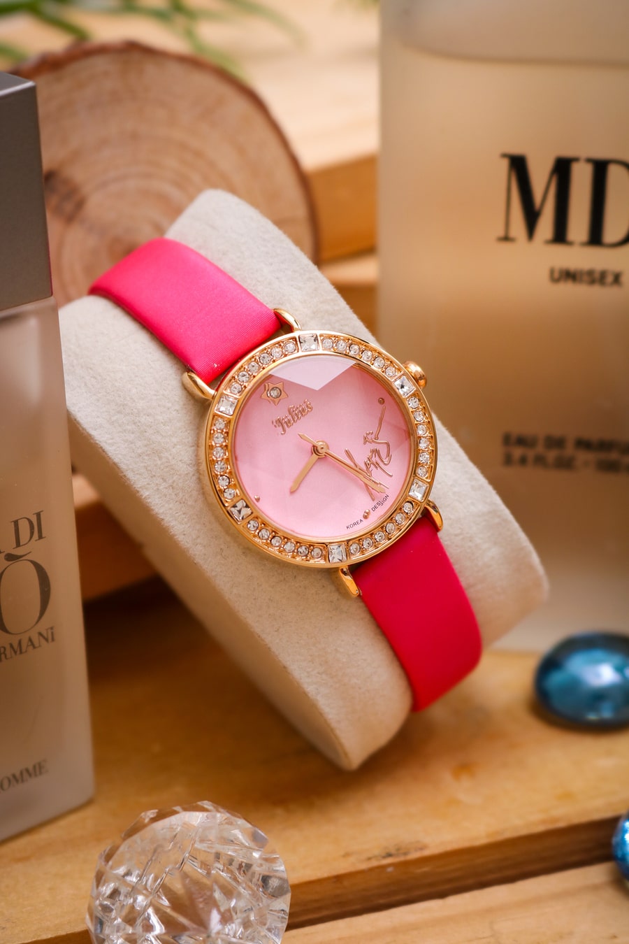 Đồng Hồ Nữ JA-823 Julius Hàn Quốc Dây Da (2 Màu)