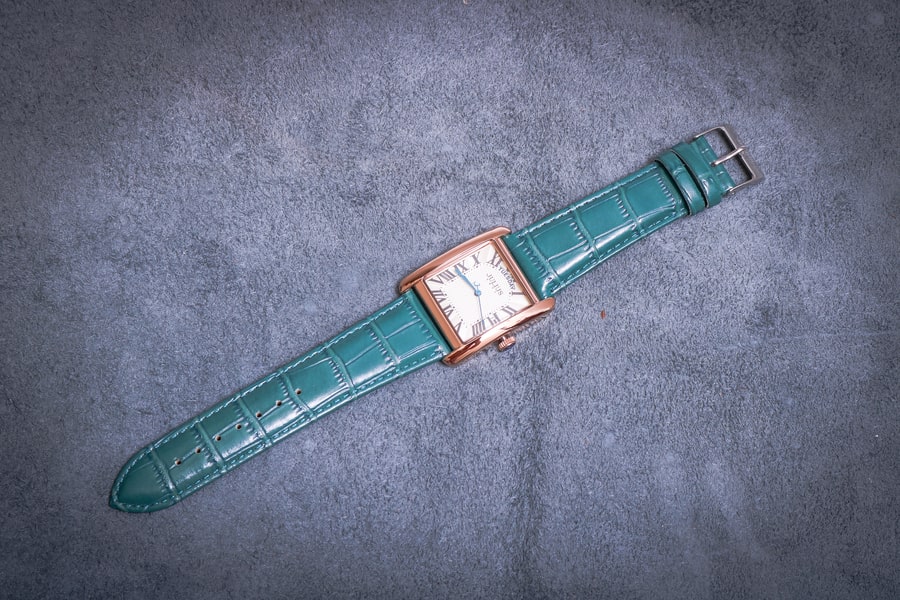 Đồng Hồ Nữ JA-1398B Julius Hàn Quốc Dây Da (Xanh)