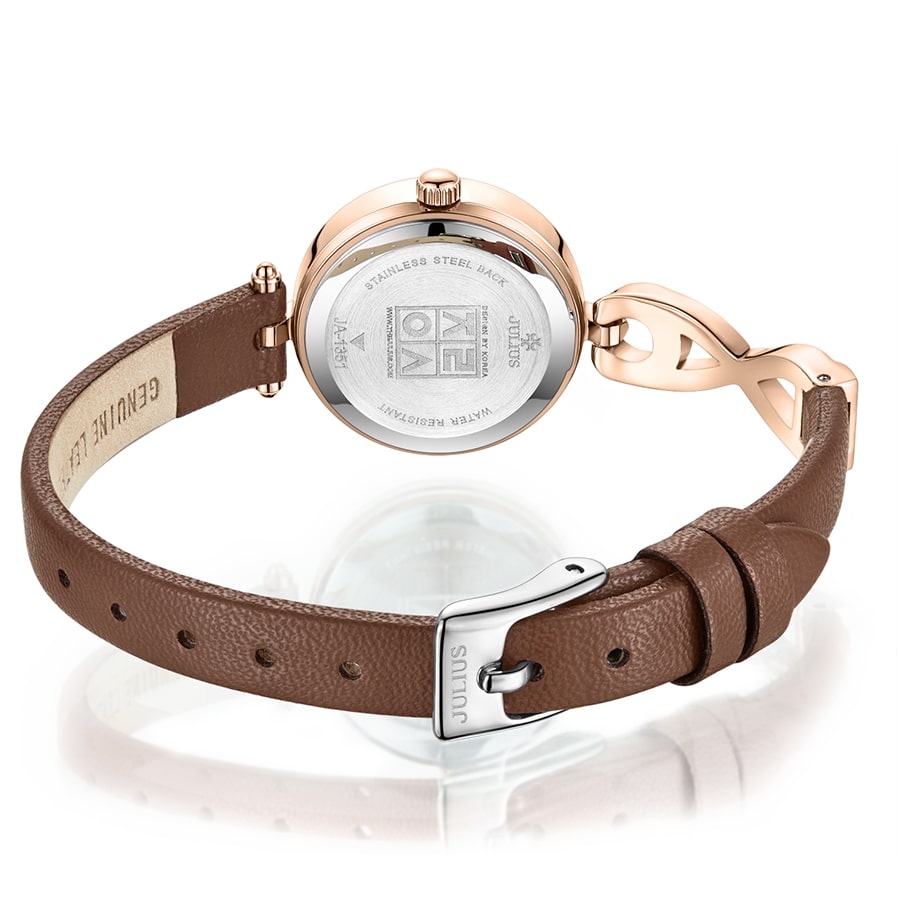 Đồng Hồ Nữ JA-1351 Julius Hàn Quốc Dây Da  (2 màu)