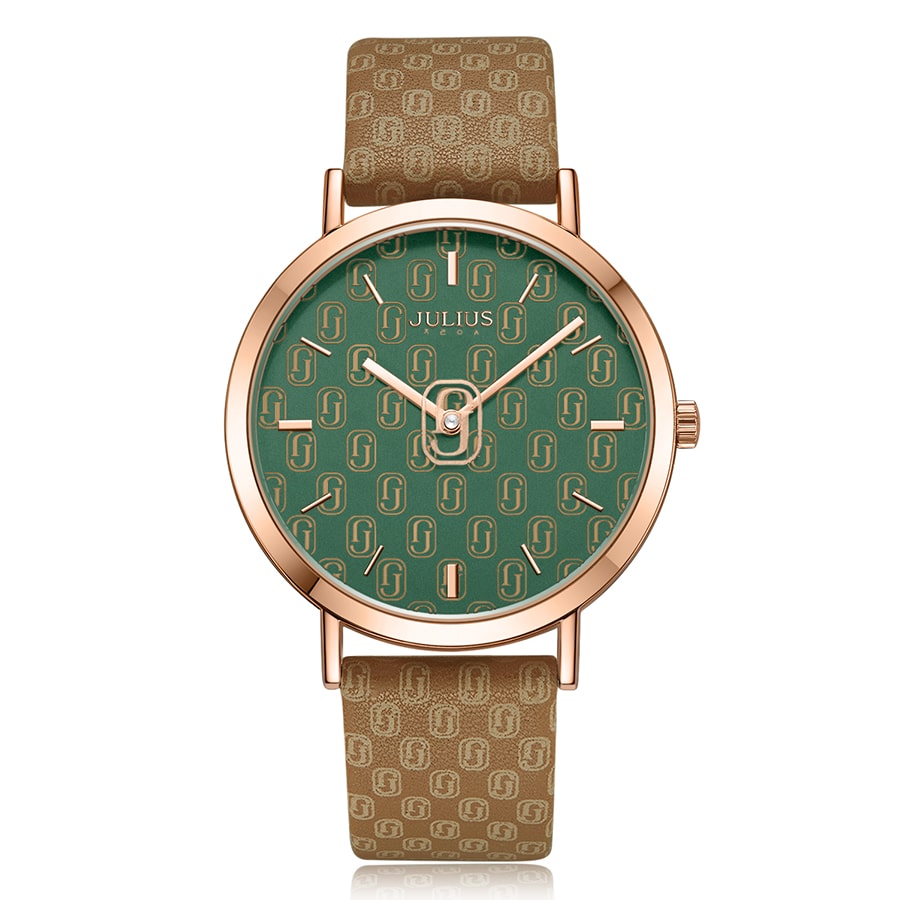 Đồng Hồ Nữ JA-1367 Julius Hàn Quốc Dây Da ( 4 màu)