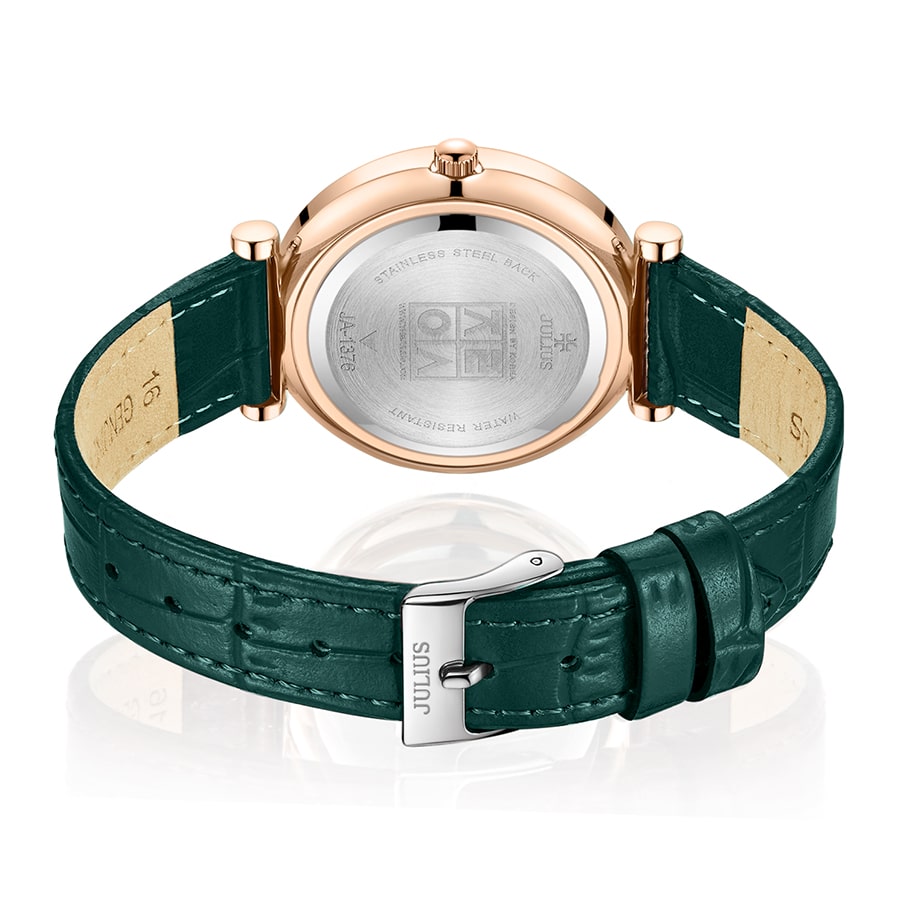 Đồng Hồ Nữ JA-1376 Julius Hàn Quốc Dây Da (4 Màu)