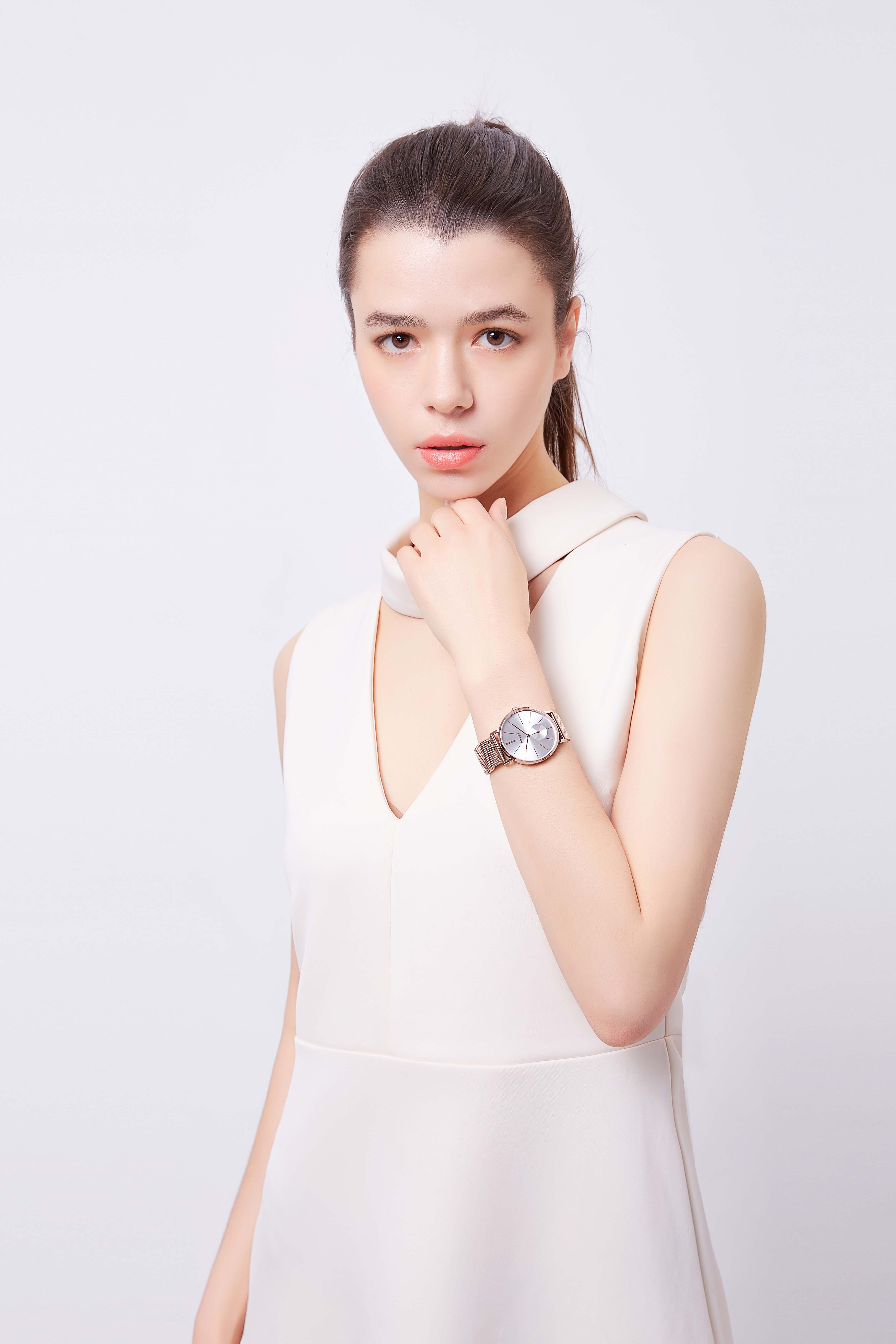Đồng Hồ Nữ JS-022 Kính Sapphire Julius Star Hàn Quốc (4 Màu)