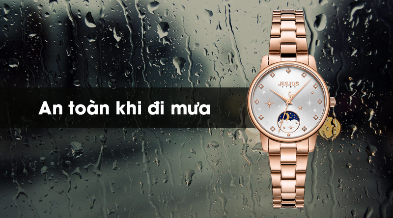 Đồng Hồ Nữ JS-029A Kính Sapphire Julius Star Hàn Quốc (Bạc)