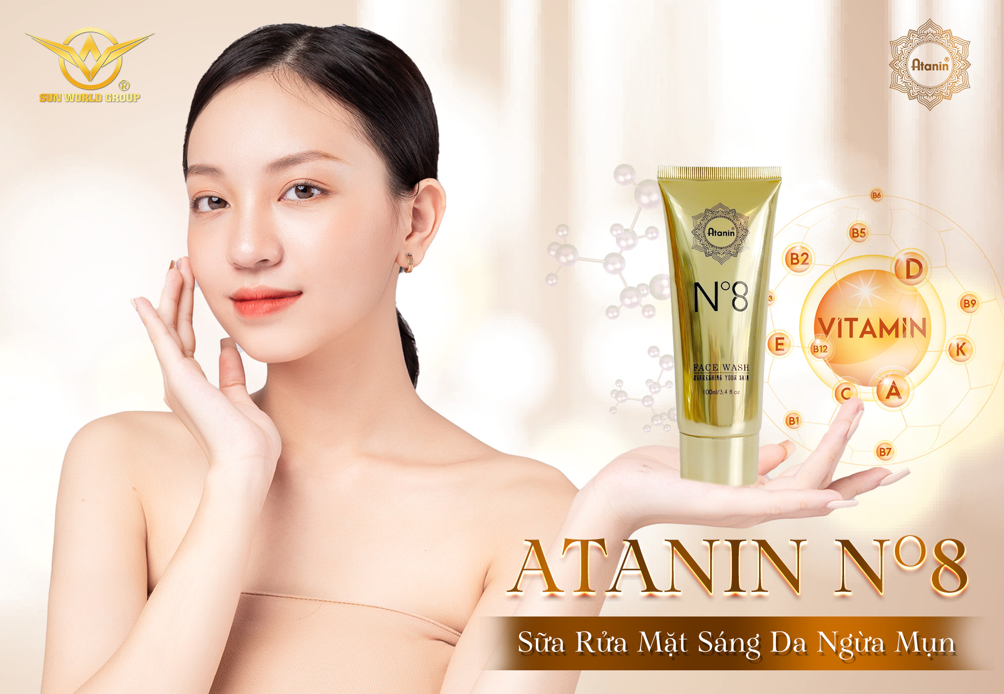 Sữa Rửa Mặt ATANIN N°8 – Độ pH 5