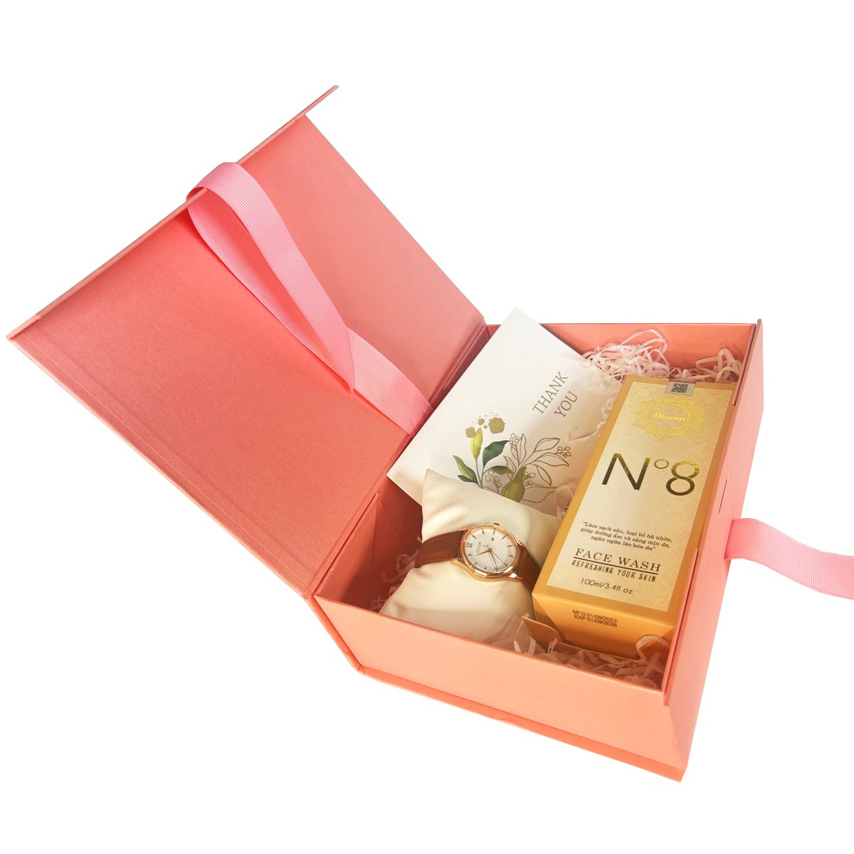 SET Quà Tặng Đồng Hồ Nữ JA-1309LC Julius Hàn Quốc + Sữa Rửa Mặt ATANIN N°8 – Độ pH 5