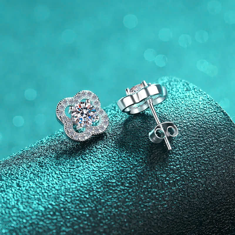 Bông Tai ESME ES179BKC Kim Cương Đá Cubic Zirconia Bạc 925 Xi Kim 5 lớp