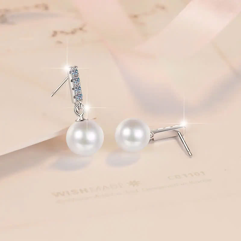 Bông Tai ESME ES175AS Kim Cương Đá Moissanite Bạc 925 Xi Kim 5 lớp