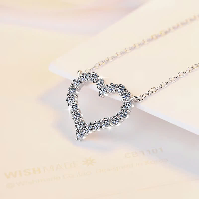 Dây Chuyền ESME ESHK069 Kim Cương Đá Moissanite Bạc 925 Xi Kim 5 lớp