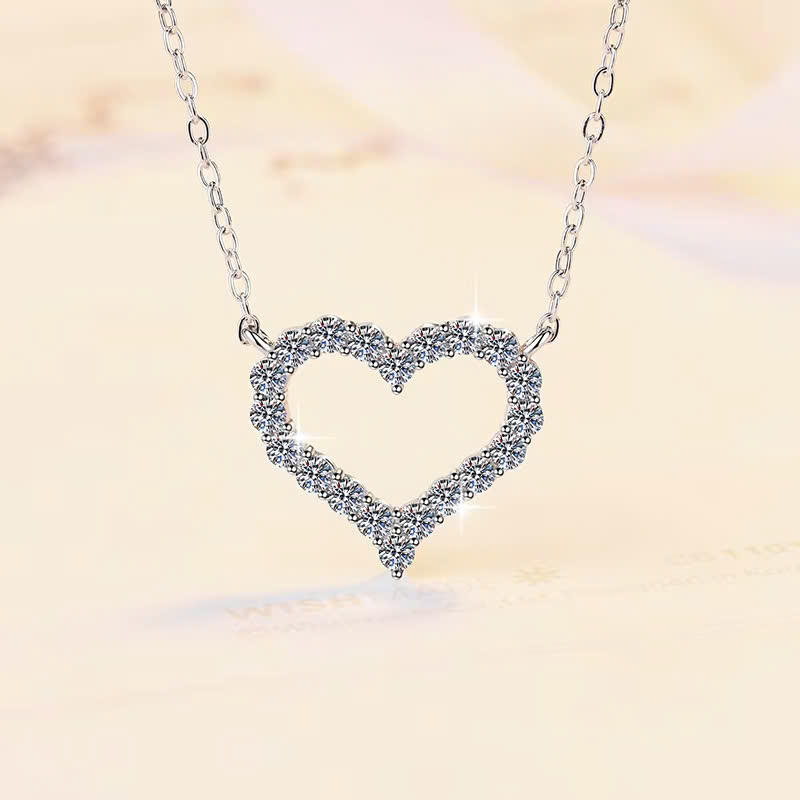 Dây Chuyền ESME ESHK069 Kim Cương Đá Moissanite Bạc 925 Xi Kim 5 lớp