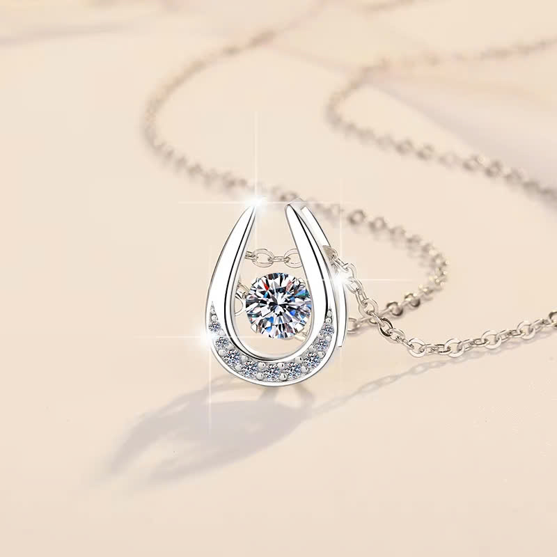 Dây Chuyền ESME ESHK049 Kim Cương Đá Moissanite Bạc 925 Xi Kim 5 lớp