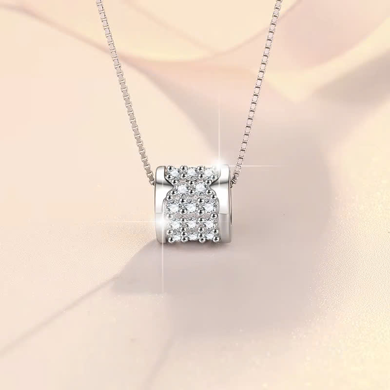 Dây Chuyền ESME ESHK054 Kim Cương Đá Moissanite Bạc 925 Xi Kim 5 lớp