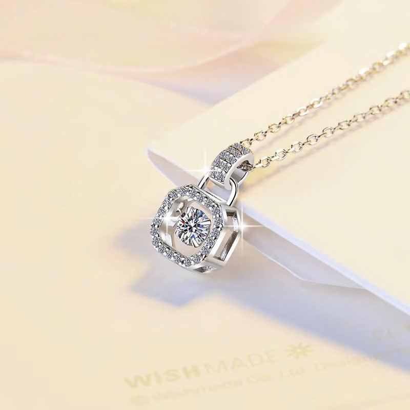 Dây Chuyền ESME ESHK066 Kim Cương Đá Moissanite Bạc 925 Xi Kim 5 lớp