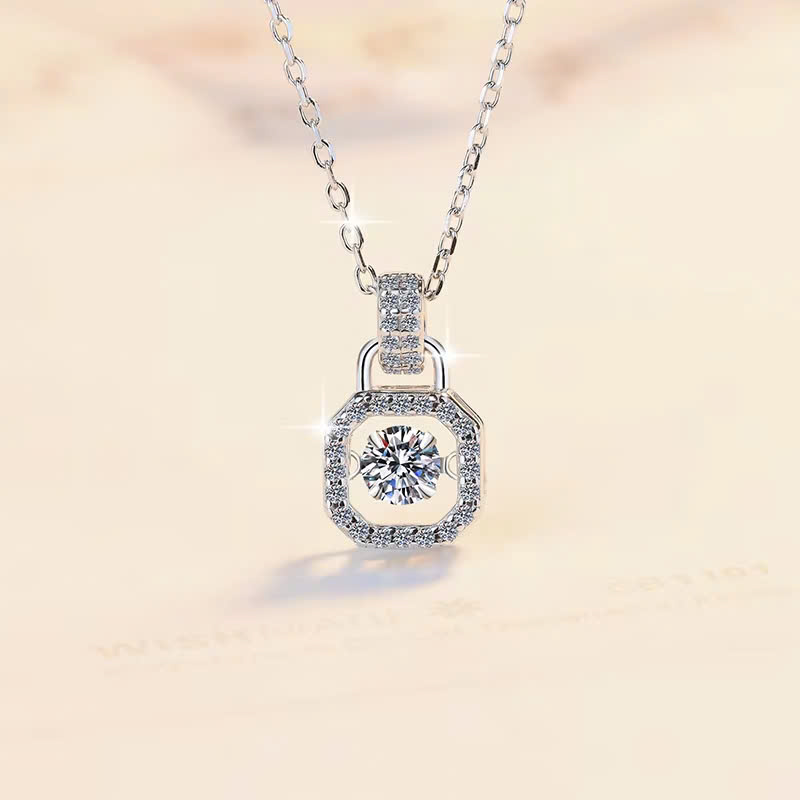 Dây Chuyền ESME ESHK066 Kim Cương Đá Moissanite Bạc 925 Xi Kim 5 lớp