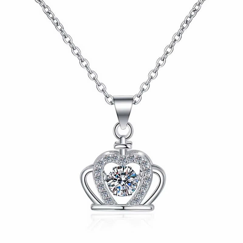 Dây Chuyền ESME ESHK062 Kim Cương Đá Moissanite Bạc 925 Xi Kim 5 lớp