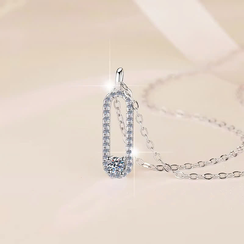 Dây Chuyền ESME ESHK058 Kim Cương Đá Moissanite Bạc 925 Xi Kim 5 lớp