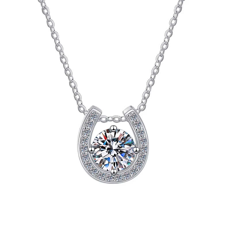 Dây Chuyền ESME ESHK053 Kim Cương Đá Moissanite Bạc 925 Xi Kim 5 lớp