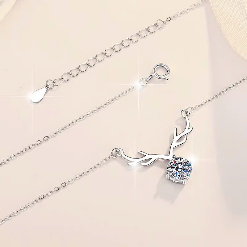 Dây Chuyền ESME ESHK048 Kim Cương Đá Moissanite Bạc 925 Xi Kim 5 lớp