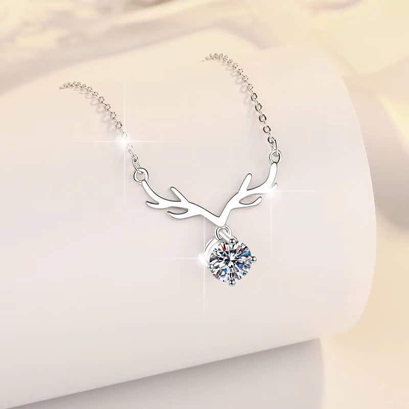 Dây Chuyền ESME ESHK048 Kim Cương Đá Moissanite Bạc 925 Xi Kim 5 lớp
