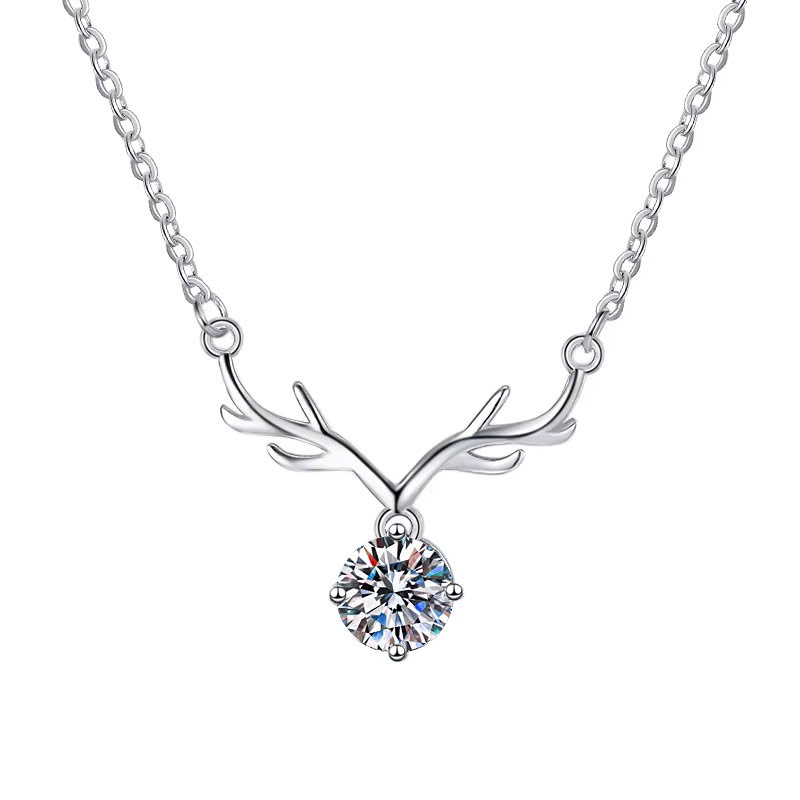 Dây Chuyền ESME ESHK048 Kim Cương Đá Moissanite Bạc 925 Xi Kim 5 lớp