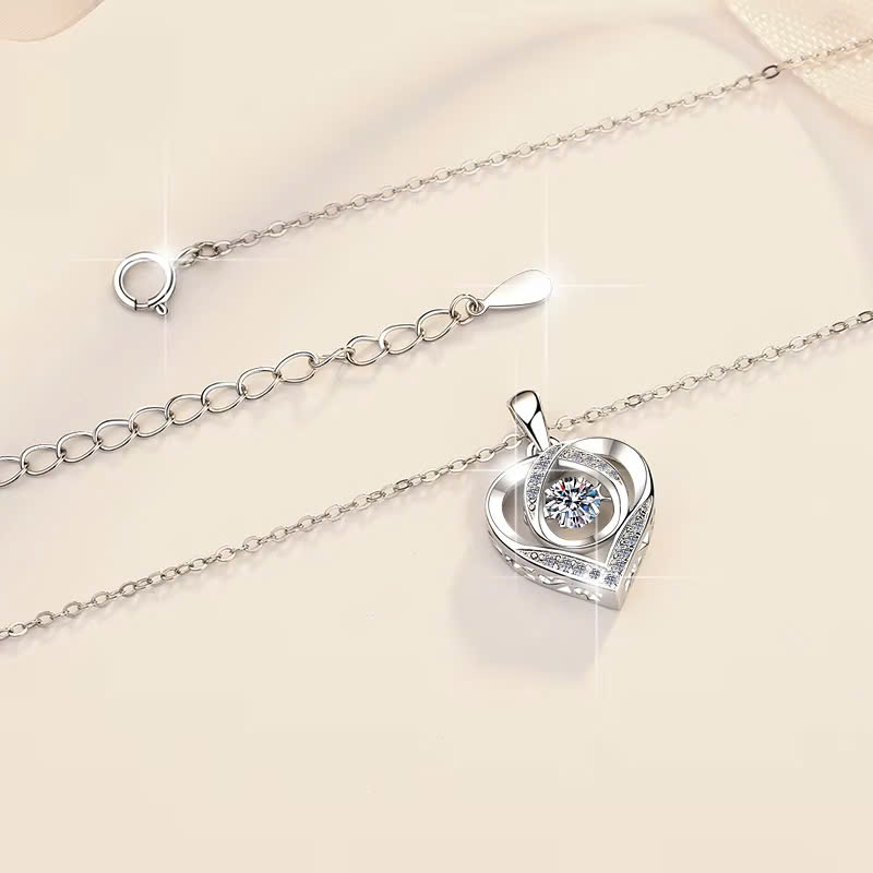 Dây Chuyền ESME ESHK023 Kim Cương Đá Moissanite Bạc 925 Xi Kim 5 lớp