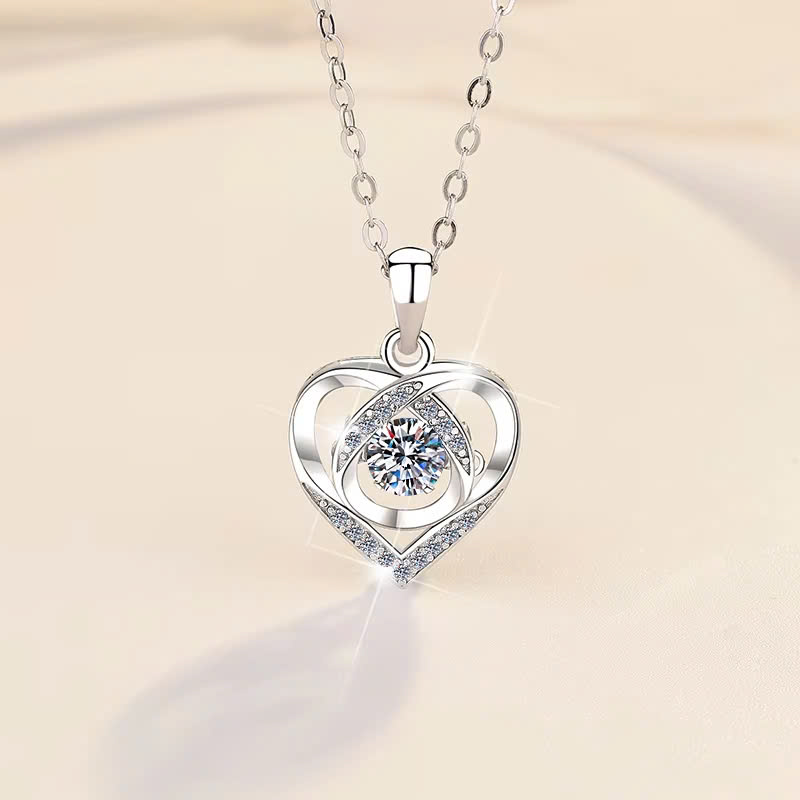 Dây Chuyền ESME ESHK023 Kim Cương Đá Moissanite Bạc 925 Xi Kim 5 lớp
