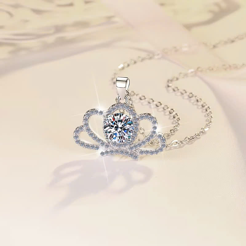 Dây Chuyền ESME ESHK039 Kim Cương Đá Moissanite Bạc 925 Xi Kim 5 lớp