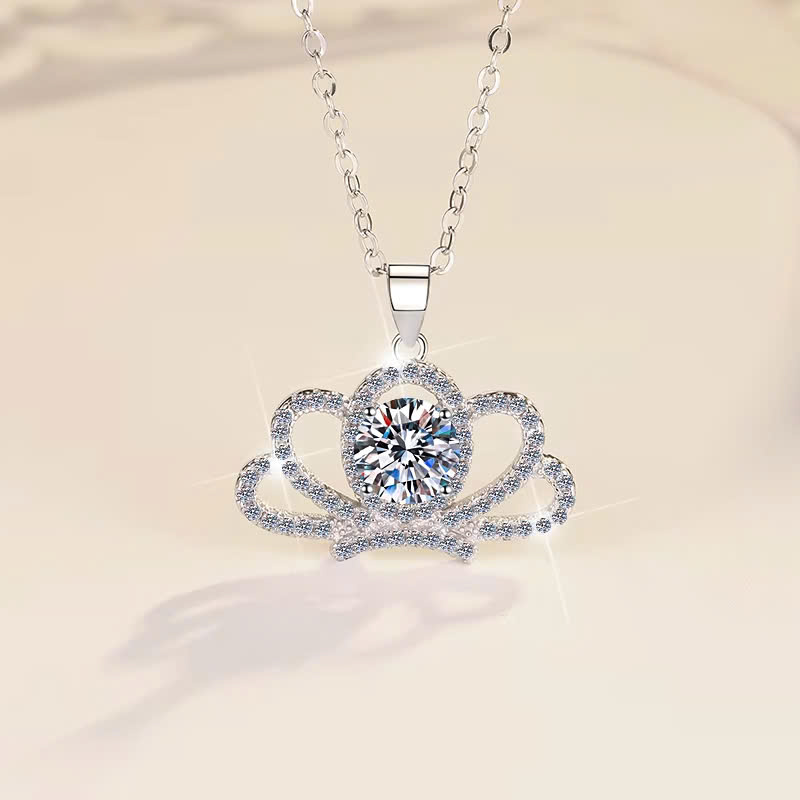 Dây Chuyền ESME ESHK039 Kim Cương Đá Moissanite Bạc 925 Xi Kim 5 lớp