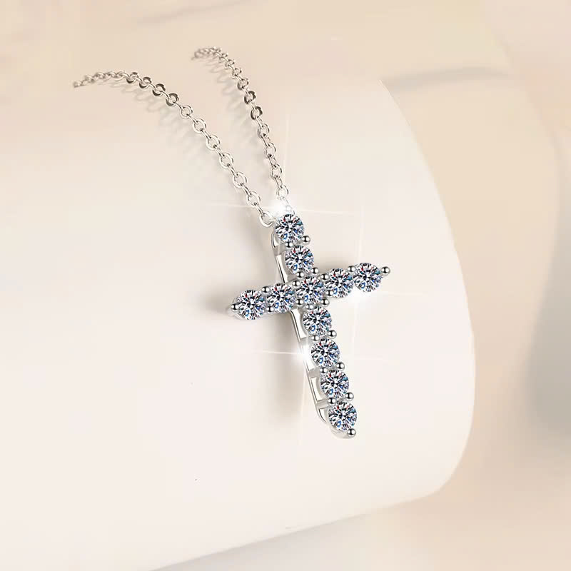 Dây Chuyền ESME ESHK036 Kim Cương Đá Moissanite Bạc 925 Xi Kim 5 lớp