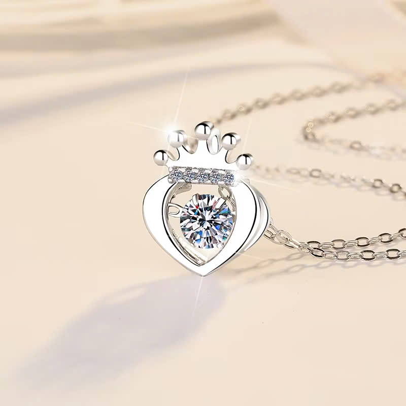 Dây Chuyền ESME ESHK021 Kim Cương Đá Moissanite Bạc 925 Xi Kim 5 lớp