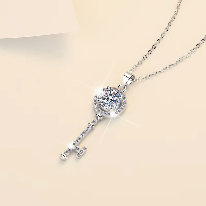 Dây Chuyền ESME ESHK008 Kim Cương Đá Moissanite Bạc 925 Xi Kim 5 lớp