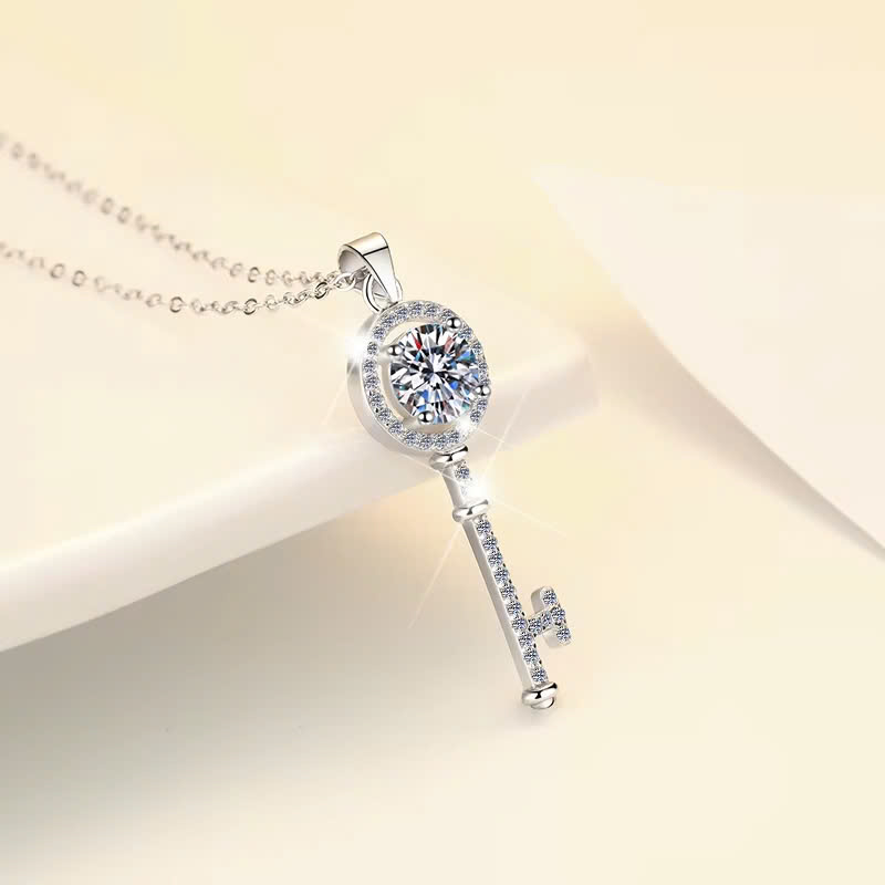 Dây Chuyền ESME ESHK008 Kim Cương Đá Moissanite Bạc 925 Xi Kim 5 lớp