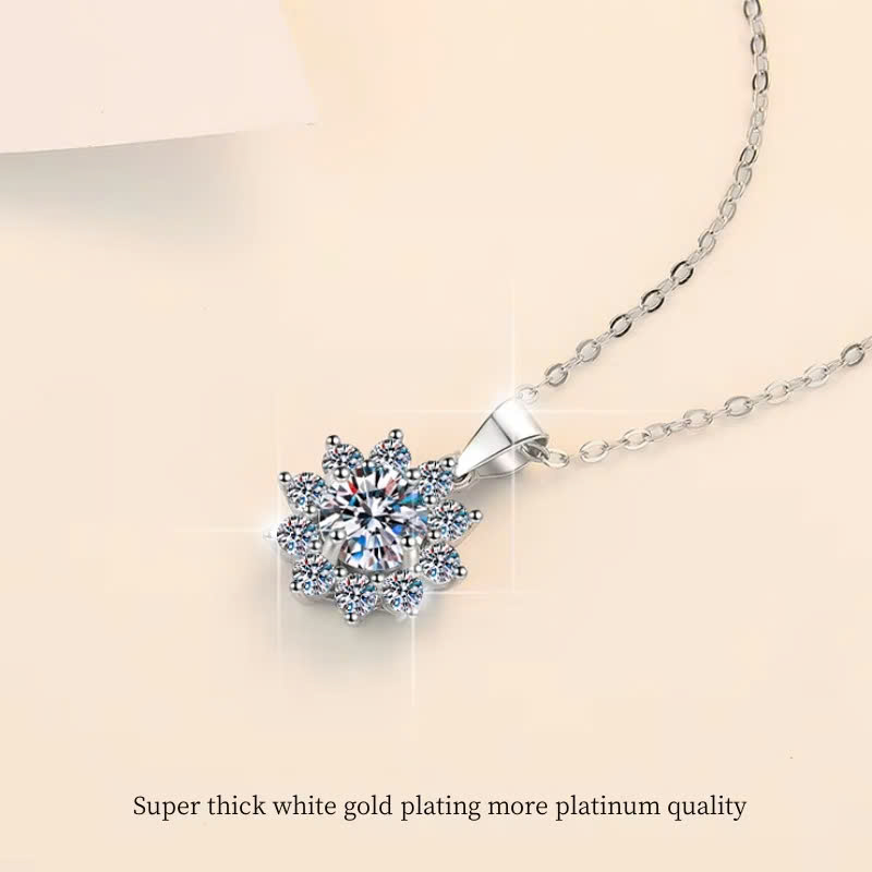 Dây Chuyền ESME ESHK007 Kim Cương Đá Moissanite Bạc 925 Xi Kim 5 lớp