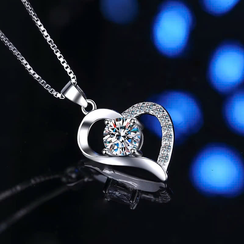 Dây Chuyền ESME ESHK027 Kim Cương Đá Moissanite Bạc 925 Xi Kim 5 lớp