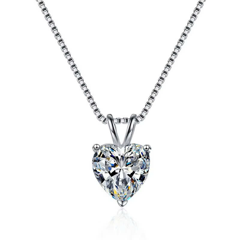 Dây Chuyền ESME ESHK080 Kim Cương Đá Moissanite Bạc 925 Xi Kim 5 lớp