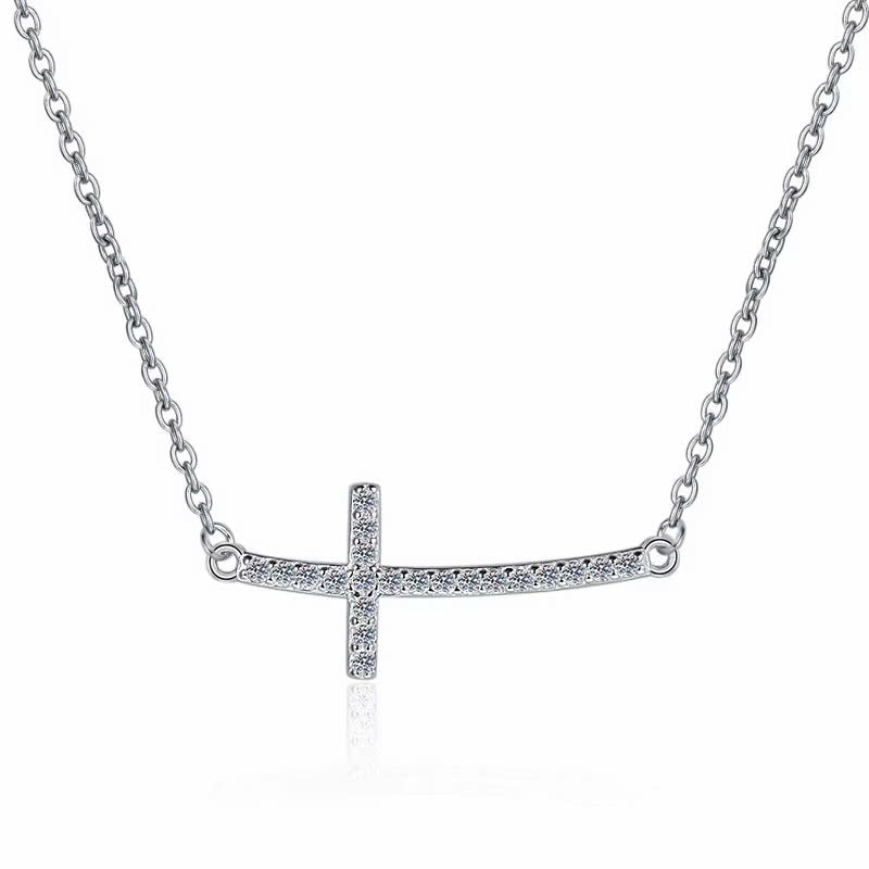 Dây Chuyền ESME ESHK081 Kim Cương Đá Moissanite Bạc 925 Xi Kim 5 lớp