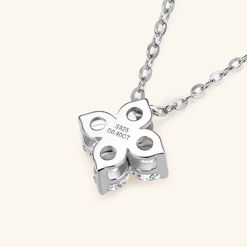 Dây Chuyền ESME ESDZ006 Kim Cương Đá Moissanite Bạc 925 Xi Kim 5 lớp