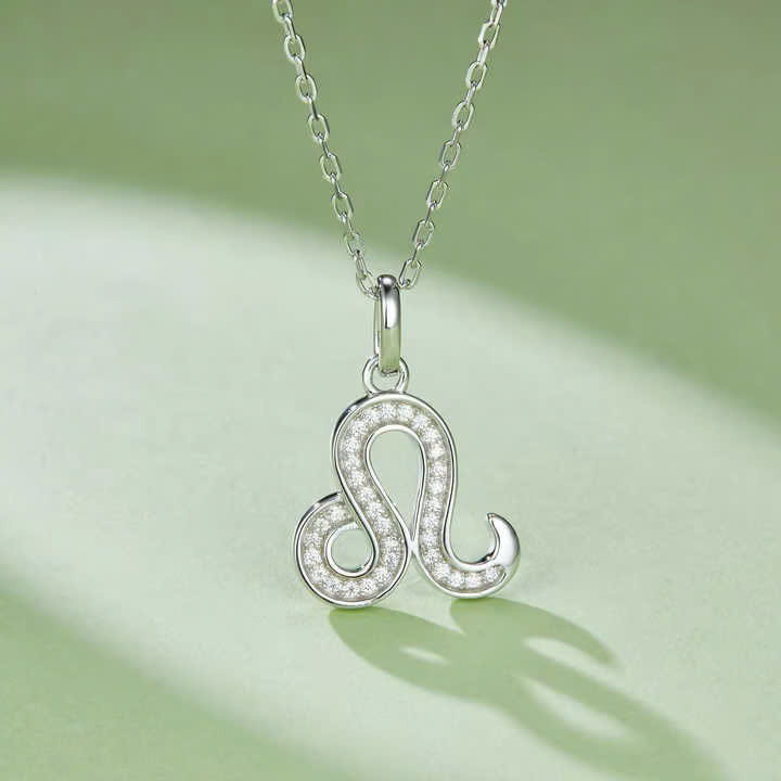 Dây Chuyền ESME ESHK0087 Leo Kim Cương Đá Moissanite Bạc 925 Xi Kim 5 lớp