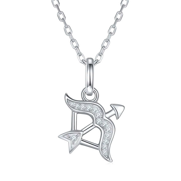 Dây Chuyền ESME ESHK0087 Sagittarius Kim Cương Đá Moissanite Bạc 925 Xi Kim 5 lớp