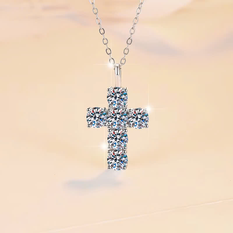 Dây Chuyền ESME ESHK0088 Kim Cương Đá Moissanite Bạc 925 Xi Kim 5 lớp