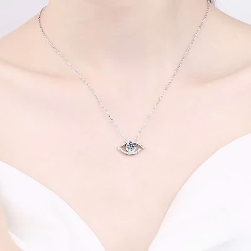 Dây Chuyền ESME ESHK041 Kim Cương Đá Moissanite Bạc 925 Xi Kim 5 lớp