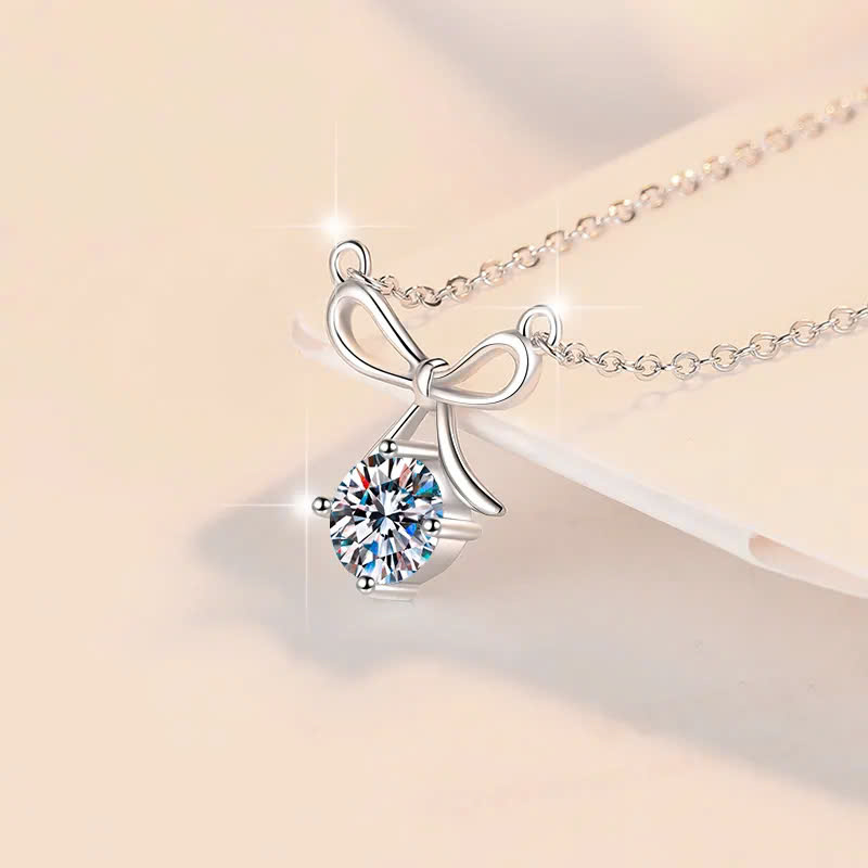 Dây Chuyền ESME ESHK0103 Kim Cương Đá Moissanite Bạc 925 Xi Kim 5 lớp