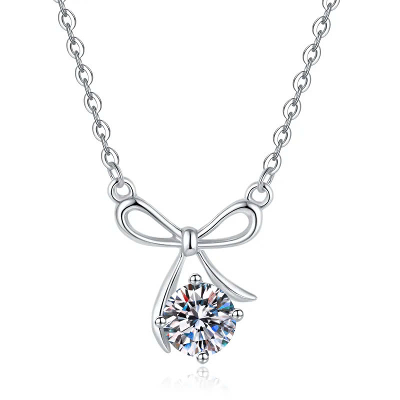 Dây Chuyền ESME ESHK0103 Kim Cương Đá Moissanite Bạc 925 Xi Kim 5 lớp