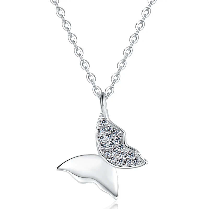 Dây Chuyền ESME ESHK0112 Kim Cương Đá Moissanite Bạc 925 Xi Kim 5 lớp