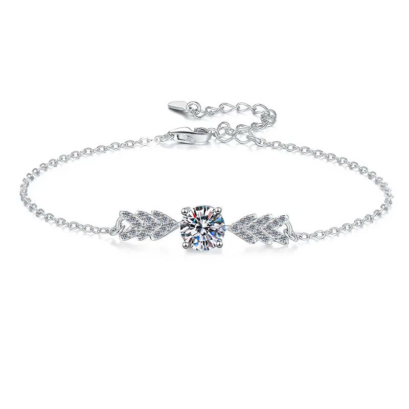 Vòng Tay ESME ESSL0033 Kim Cương Đá Moissanite Bạc 925 Xi Kim 5 lớp