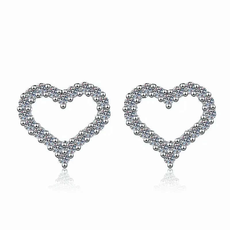 Bông Tai ESME ESES056 Kim Cương Đá Moissanite Bạc 925 Xi Kim 5 lớp