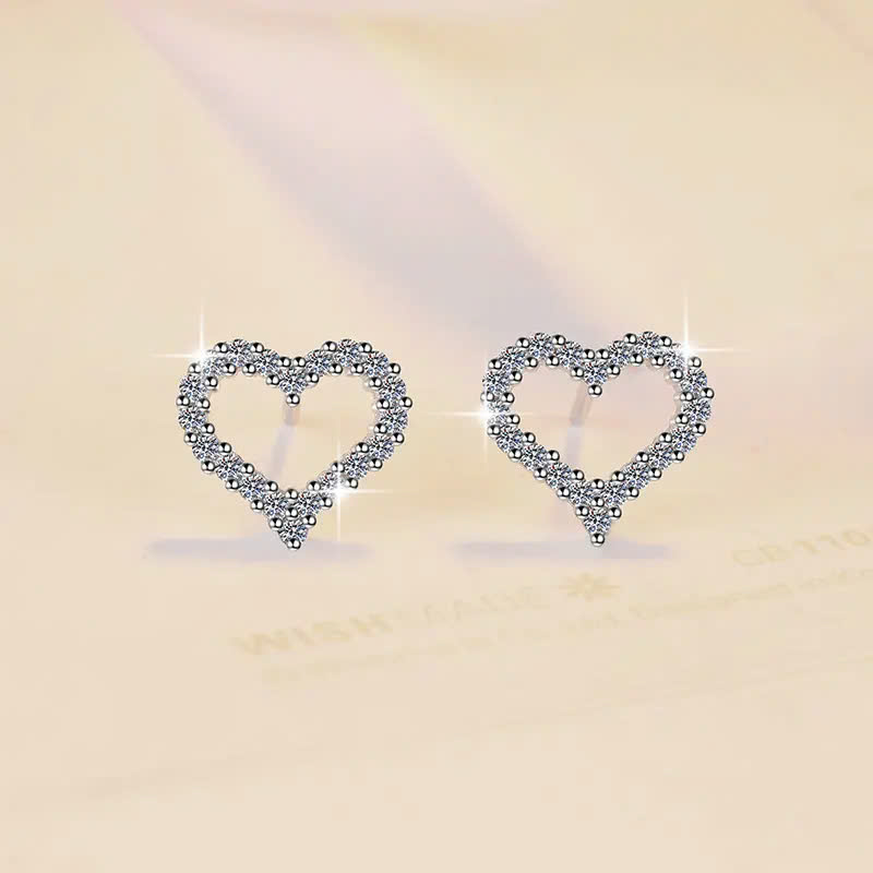 Bông Tai ESME ESES056 Kim Cương Đá Moissanite Bạc 925 Xi Kim 5 lớp